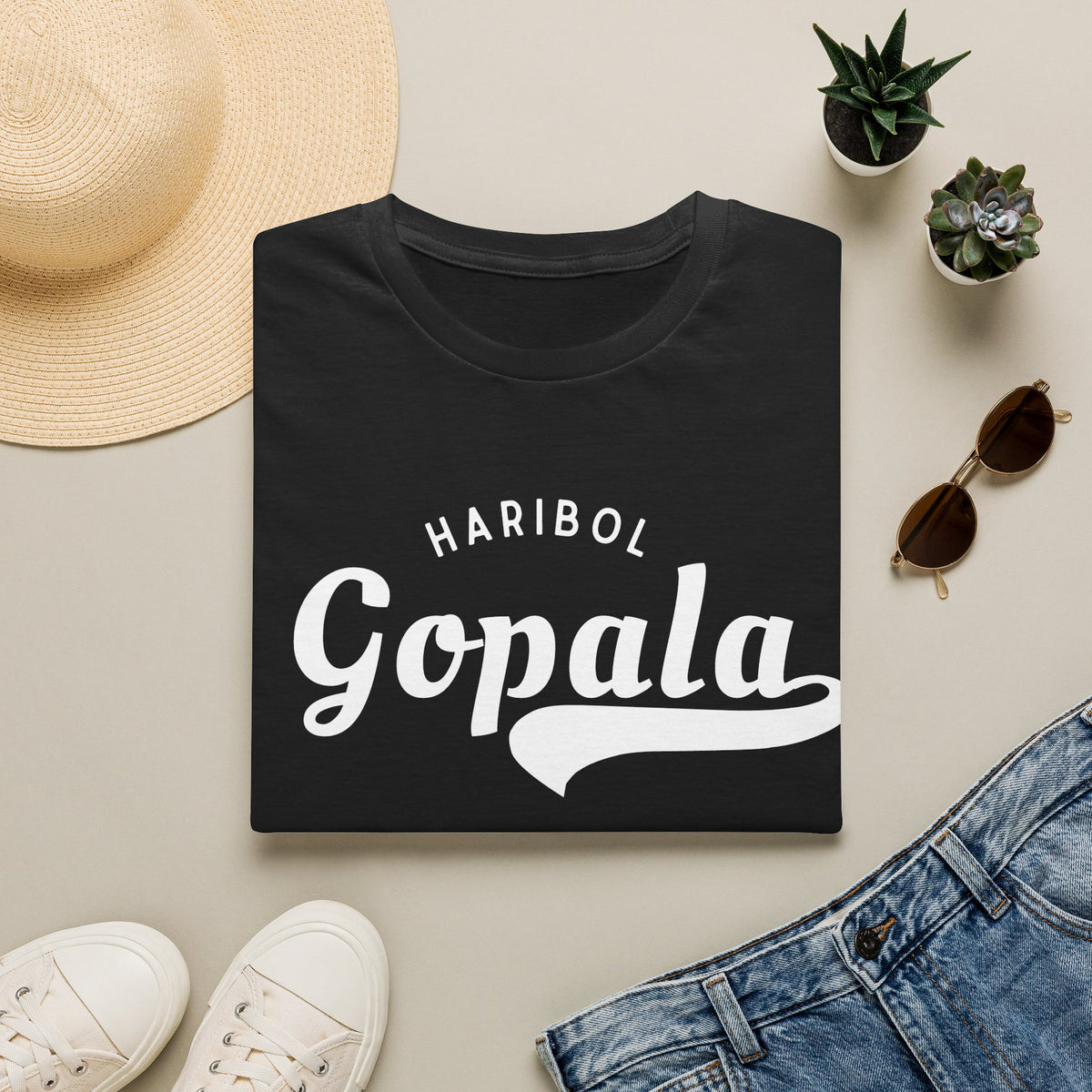 Haribol Gopala 108 Tee Colorful