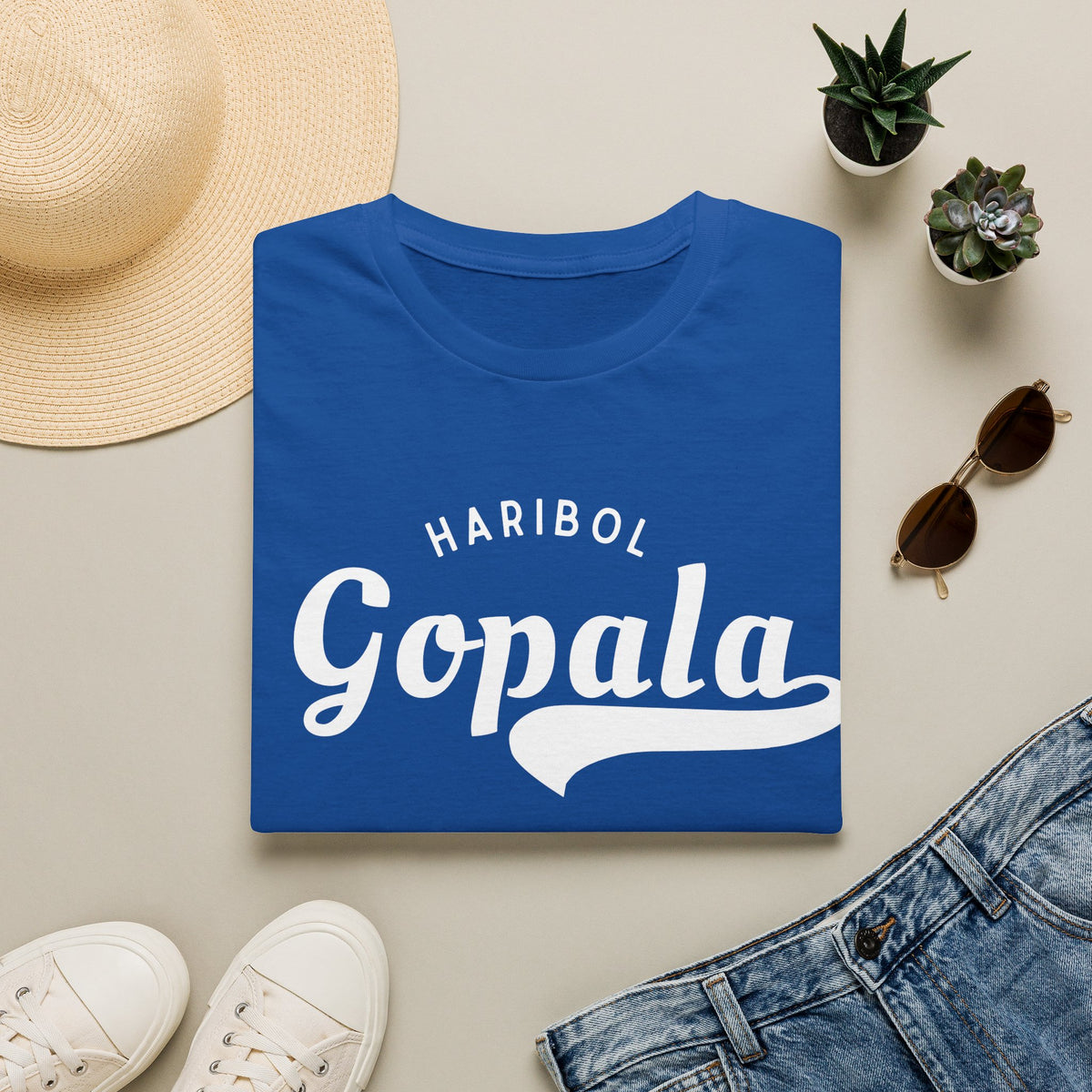 Haribol Gopala 108 Tee Colorful