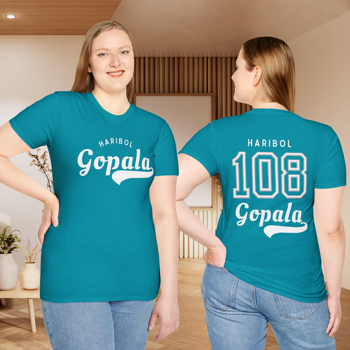 Haribol Gopala 108 Tee Colorful
