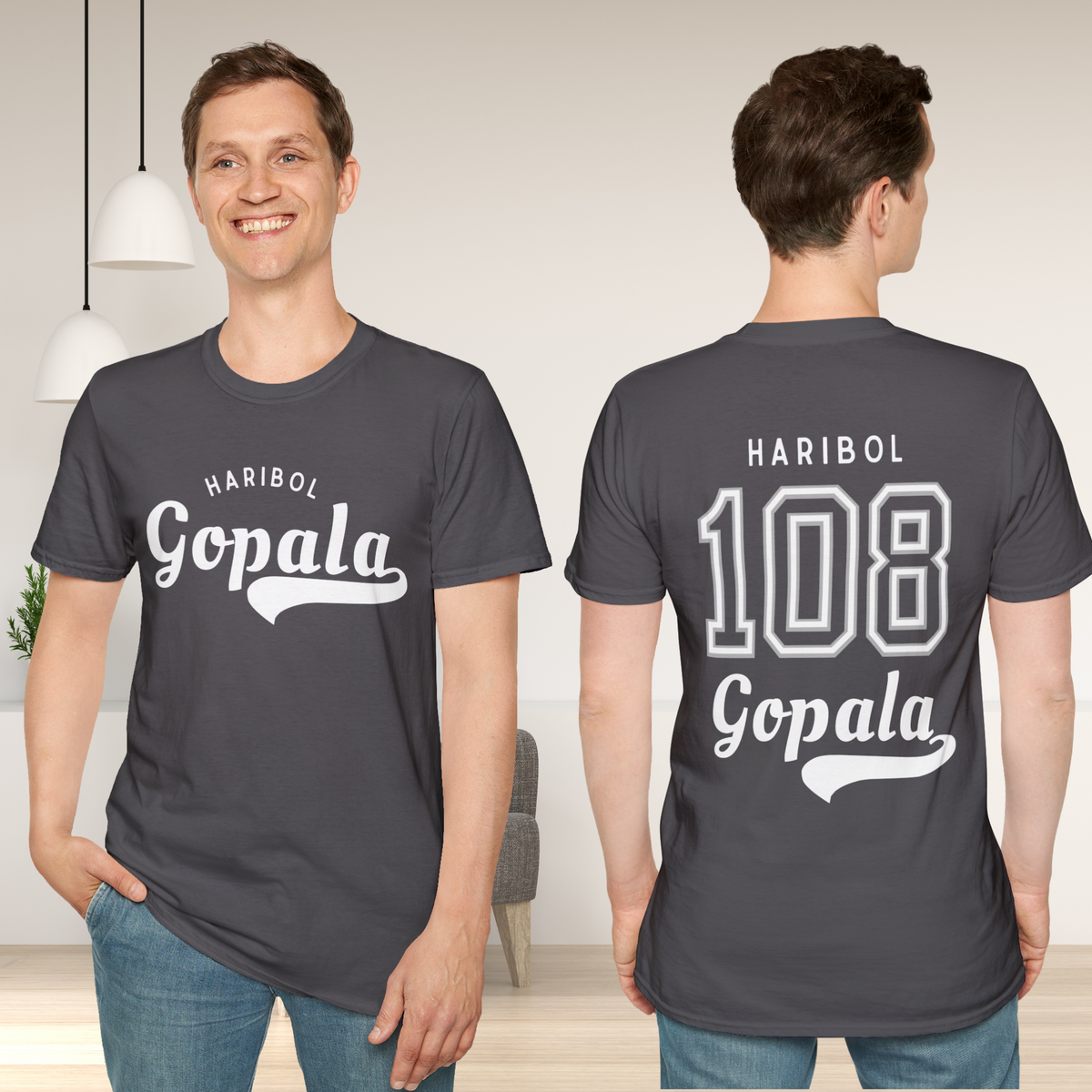 Haribol Gopala 108 Tee Colorful