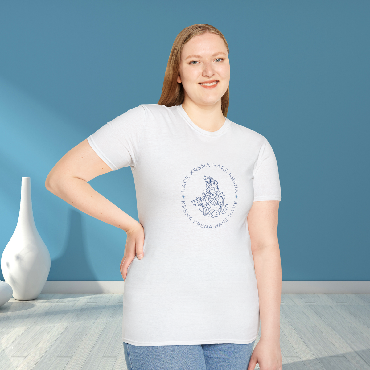 Krishna Flute Illustration Tee