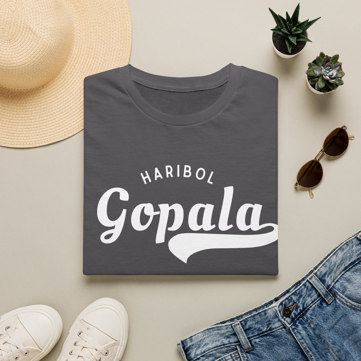 Haribol Gopala 108 Tee Colorful