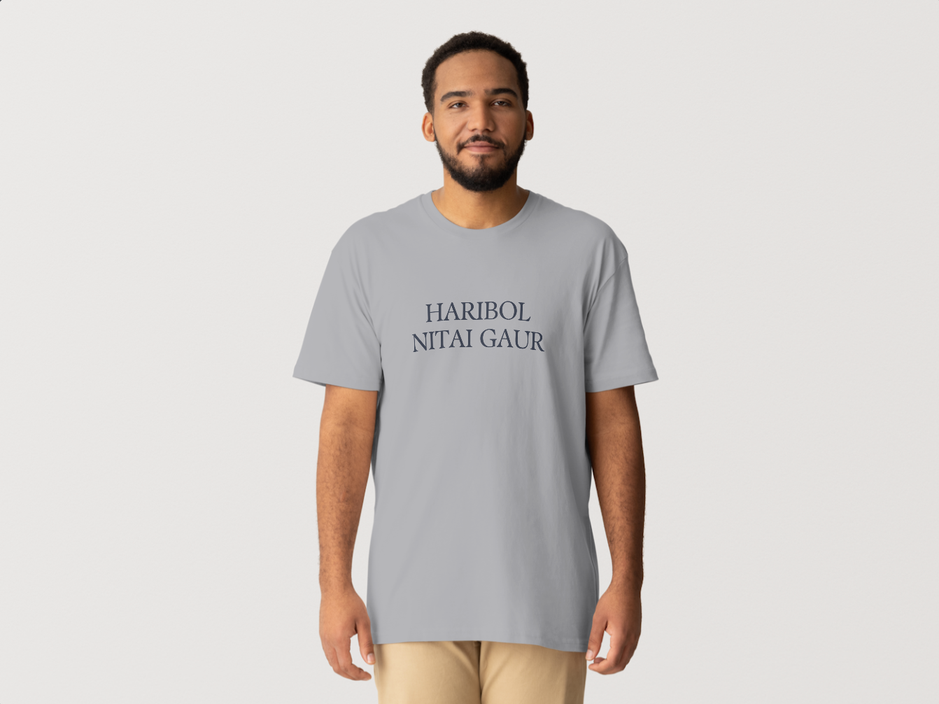 Haribol Nitai Gaur Mono Tee