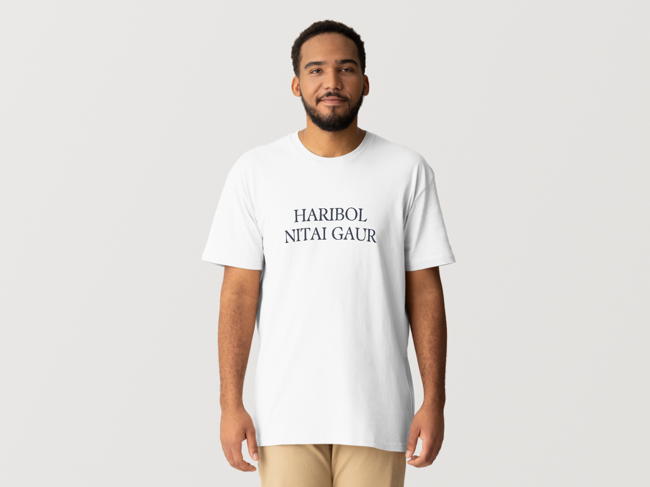 Haribol Nitai Gaur Mono Tee