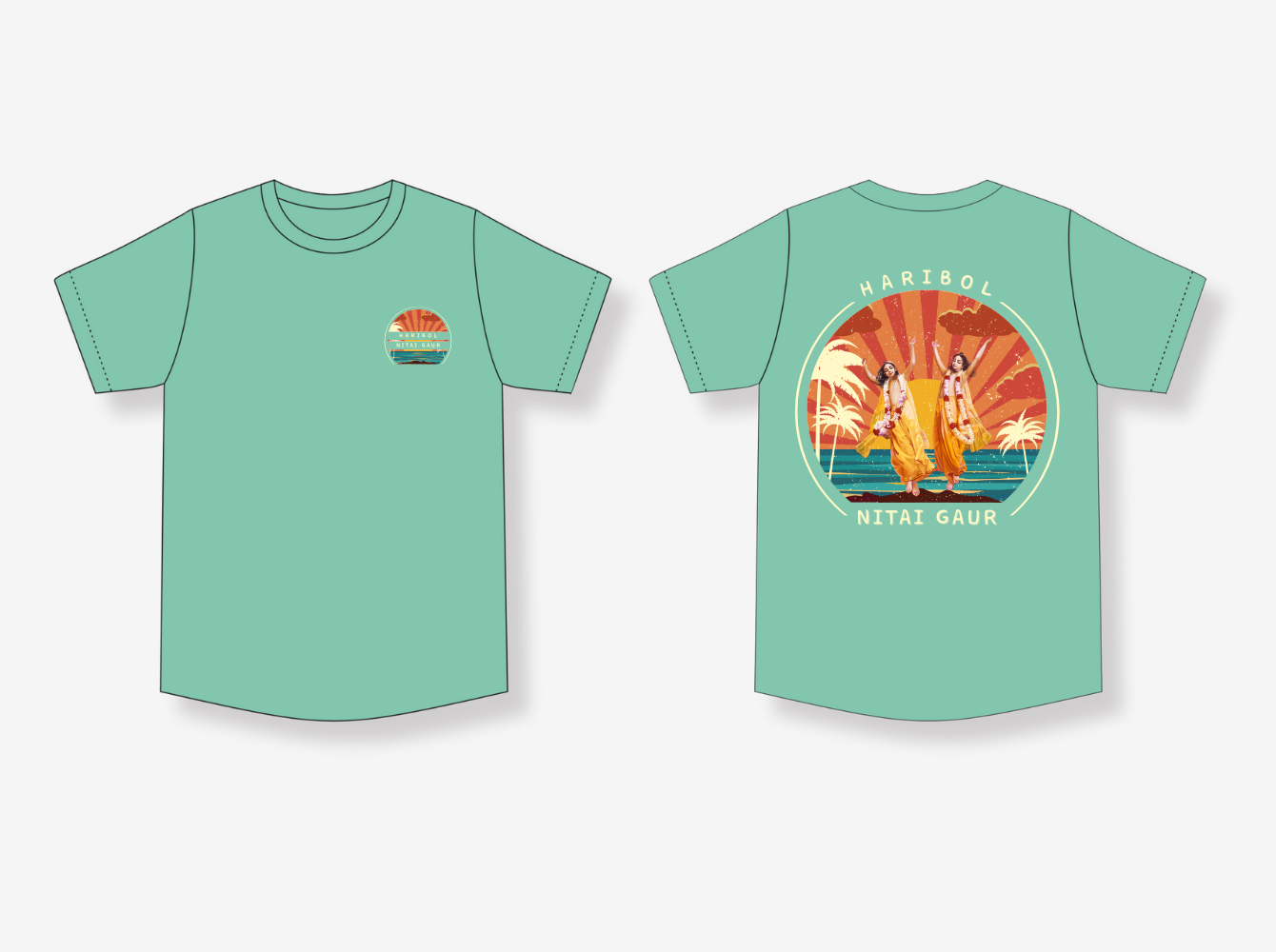 Haribol Nitai Gaur Kids Tee – Sankirtan Sunset